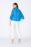 Blue Tulip Sleeve Short Jacket