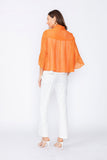 Orange Tulip Sleeve Short Jacket