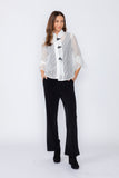 White Tulip Sleeve Short Jacket