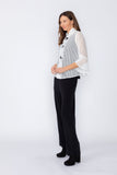 White Tulip Sleeve Short Jacket