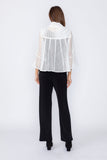 White Tulip Sleeve Short Jacket