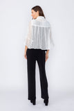 White Tulip Sleeve Short Jacket