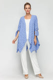 Periwinkle Dolman Sleeve Open Jacket