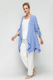 Periwinkle Dolman Sleeve Open Jacket