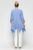 Periwinkle Dolman Sleeve Open Jacket