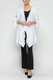 White Dolman Sleeve Open Jacket