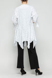 White Dolman Sleeve Open Jacket