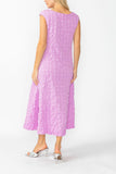 Orchid Cap Shoulder Scoop Neck Dress