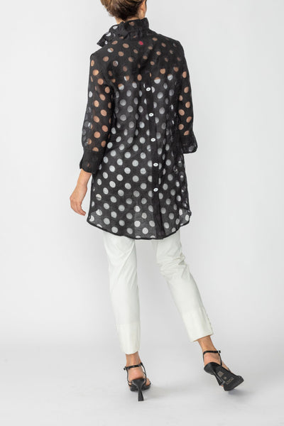 Black Wire Neck Back Button High and Low Neck – IC Collection