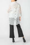 White Wire Neck Back Button High and Low Neck