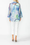 Very Peri Shawl Collar Mesh Jacket