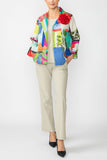 Multi Print Open Jacket