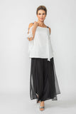 White Stone Trim Shoulder Poncho