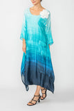 Blue Ombre Bubble Pocket Dress