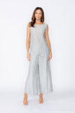 Silver Side Cut Tank Top