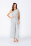 Silver Side Cut Tank Top