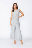 Silver Side Cut Tank Top