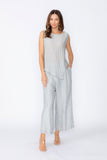 Silver Side Cut Tank Top