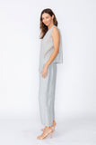 Silver Side Cut Tank Top