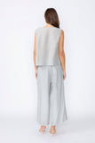 Silver Side Cut Tank Top