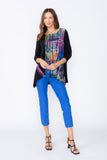 Black Square Neck Top