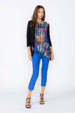 Black Square Neck Top