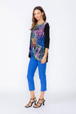 Black Square Neck Top