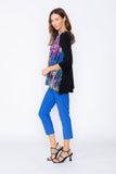 Black Square Neck Top