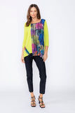 Lime Square Neck Top