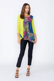 Lime Square Neck Top