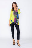 Lime Square Neck Top