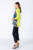 Lime Square Neck Top