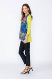 Lime Square Neck Top