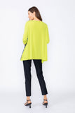 Lime Square Neck Top