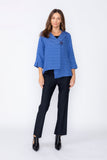 Blue Asymmetrical Double Jacket