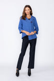 Blue Asymmetrical Double Jacket