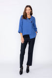 Blue Asymmetrical Double Jacket