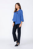 Blue Asymmetrical Double Jacket