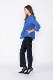 Blue Asymmetrical Double Jacket