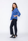 Blue Asymmetrical Double Jacket