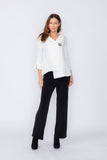 White Asymmetrical Double Jacket