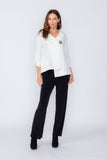 White Asymmetrical Double Jacket