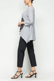 Gray Moon Contrast Top