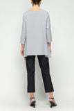 Gray Moon Contrast Top