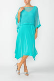 Jade Poncho Layer Top Dress