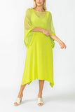 Lime Poncho Layer Top Dress
