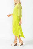 Lime Poncho Layer Top Dress