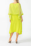 Lime Poncho Layer Top Dress