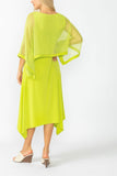 Lime Poncho Layer Top Dress