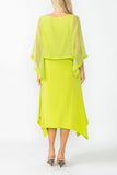 Lime Poncho Layer Top Dress